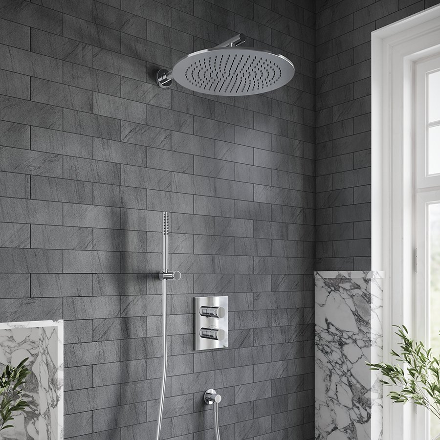 Mặt nạ điều khiển sen tắm hai chức năng gắn tường Villeroy & Boch Universal Taps & Fittings TVD00065300061