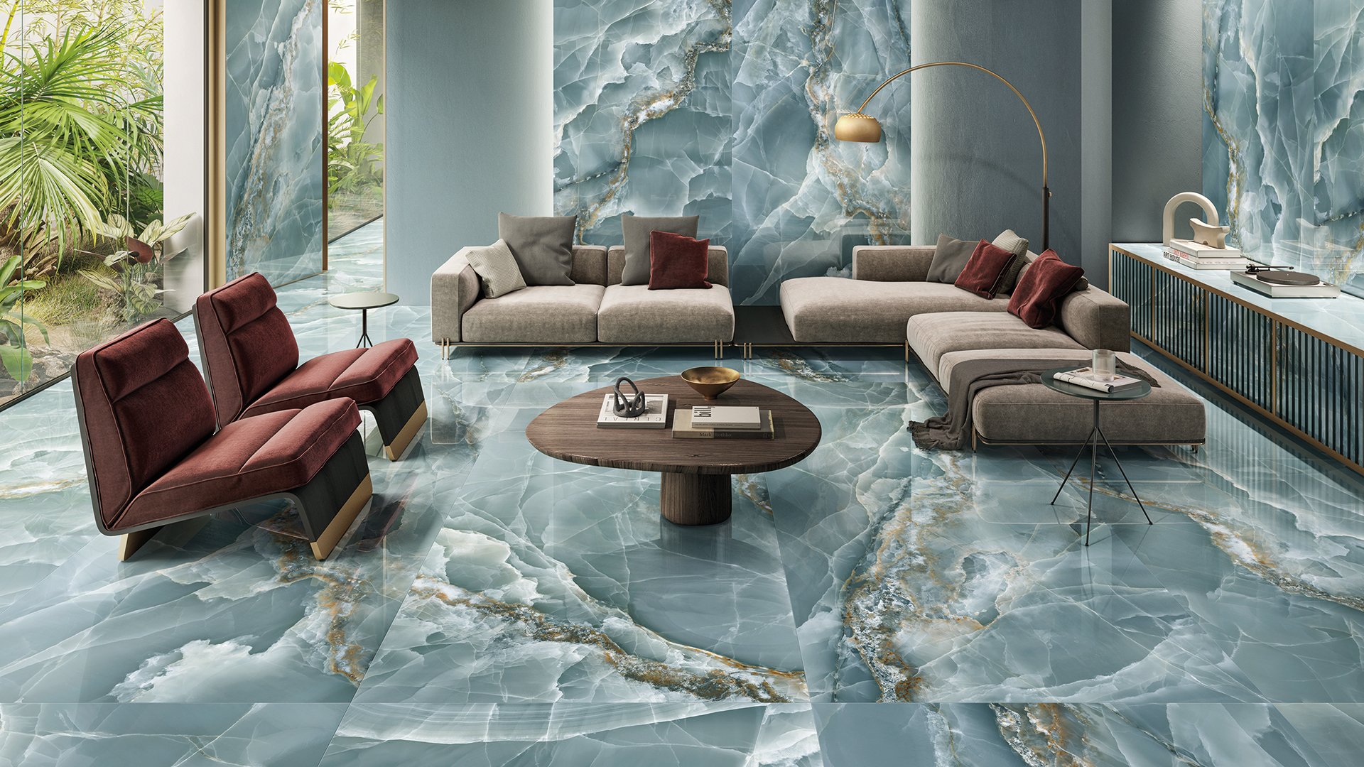 Gạch khổ lớn có nhiều tiềm năng ứng dụng: lát sàn, ốp tường, làm nội thất,...