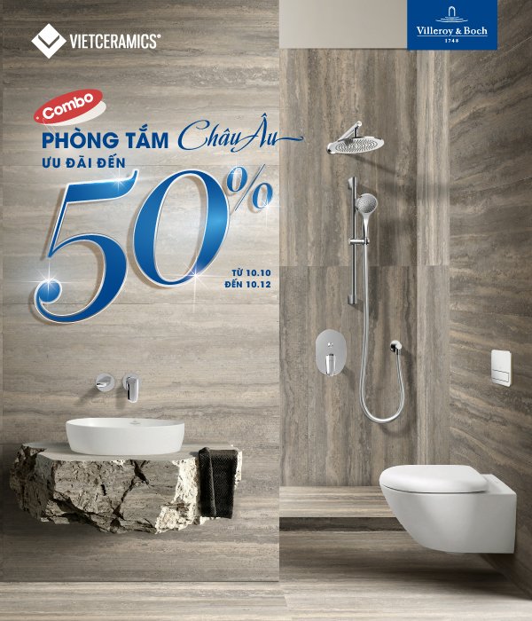 CHƯƠNG TRÌNH COMBO PHÒNG TẮM CHÂU ÂU