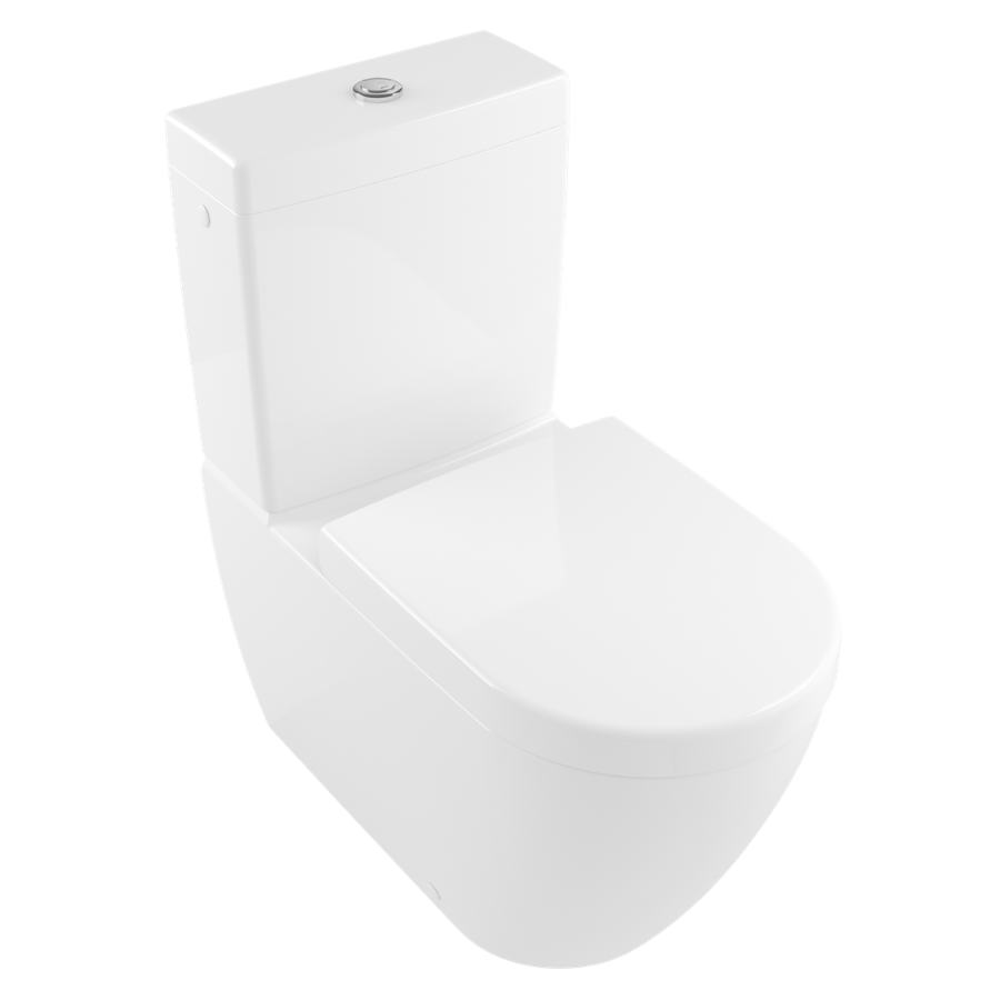 Villeroy & Boch Subway 2.0 Washdown toilet for close-coupled WC-suite, rimless, floor-standing, with DirectFlush, White Alpin 5617R001