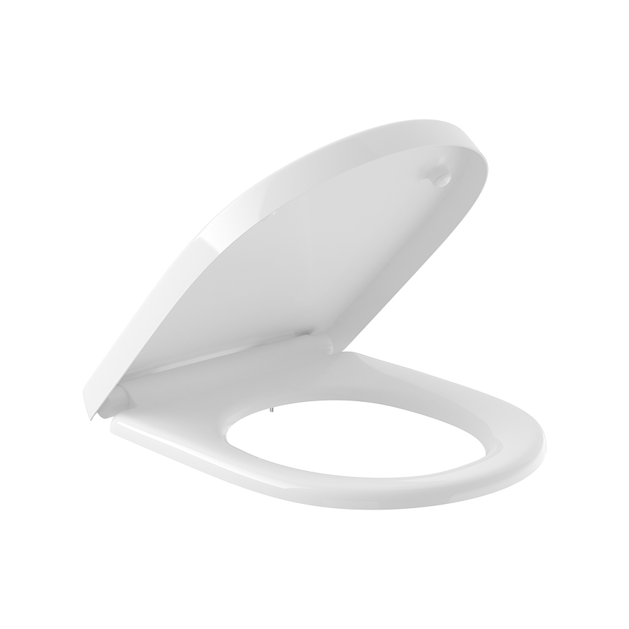 Villeroy & Boch O.novo Toilet seat and cover, with automatic lowering mechanism (SoftClosing), with removable seat (QuickRelease), White Alpin 9M38S101