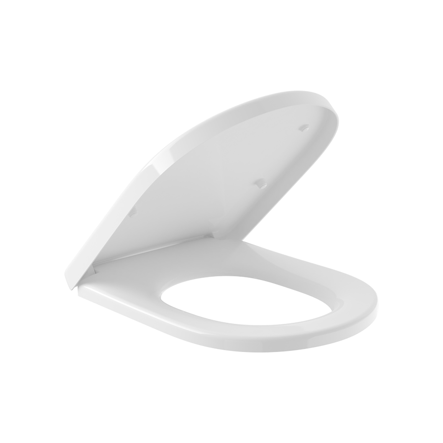 Villeroy & Boch Subway 2.0 Toilet seat and cover, with automatic lowering mechanism (SoftClosing), with removable seat (QuickRelease), White Alpin 9M86S101