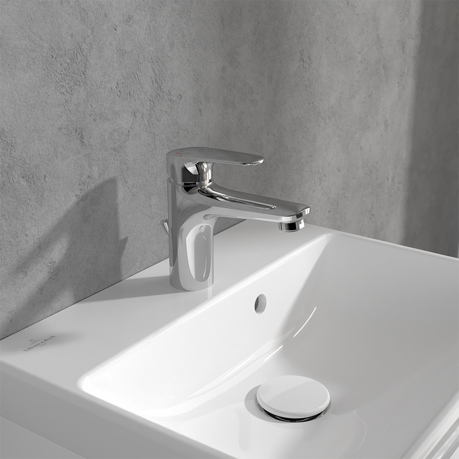Vòi chậu rửa một lỗ thân thấp gắn bàn Villeroy & Boch O.Novo Start TVW10510111061
