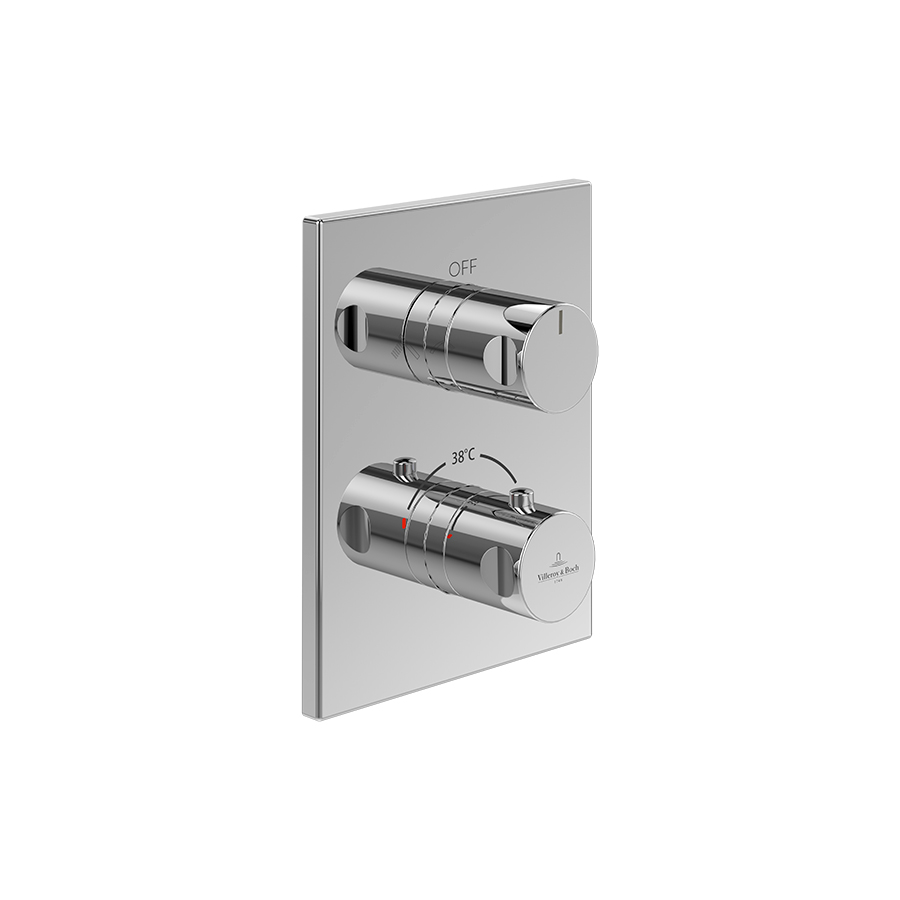 Mặt nạ điều khiển sen tắm hai chức năng gắn tường Villeroy & Boch Universal Taps & Fittings TVD00065300061