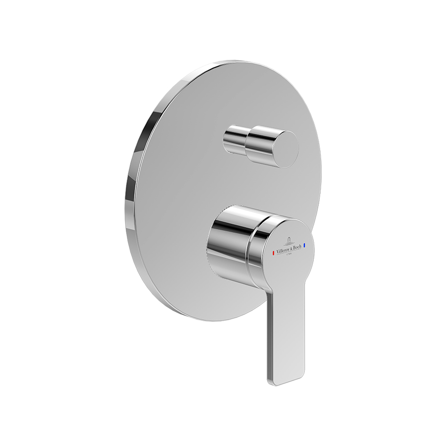 Mặt nạ điều khiển sen tắm hai chức năng gắn tường Villeroy & Boch Architectura TVS10335300061
