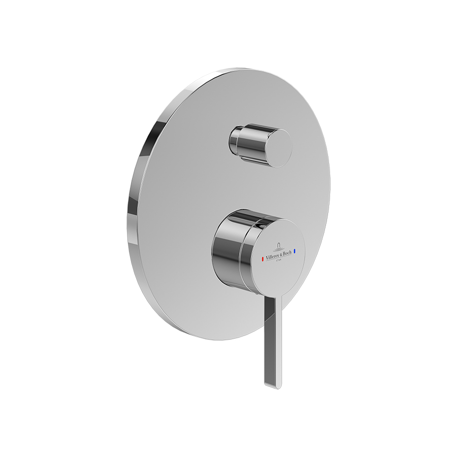 Mặt nạ điều khiển sen tắm hai chức năng gắn tường Villeroy & Boch Dawn TVS10635311061