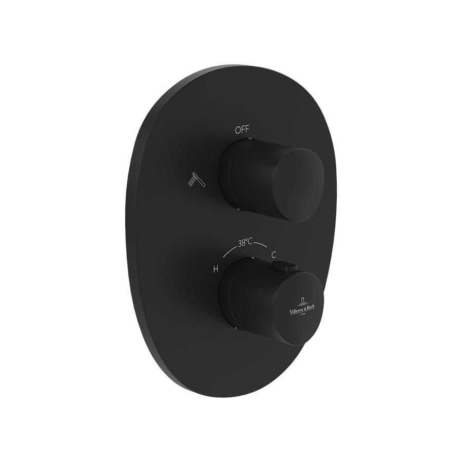 Mặt nạ điều khiển sen tắm hai chức năng gắn tường Villeroy & Boch Antao TVS111002000K5