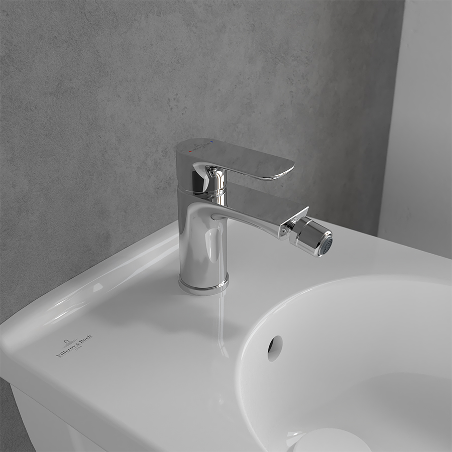 Villeroy & Boch O.novo Single-lever bidet mixer, Chrome TVB10420111061